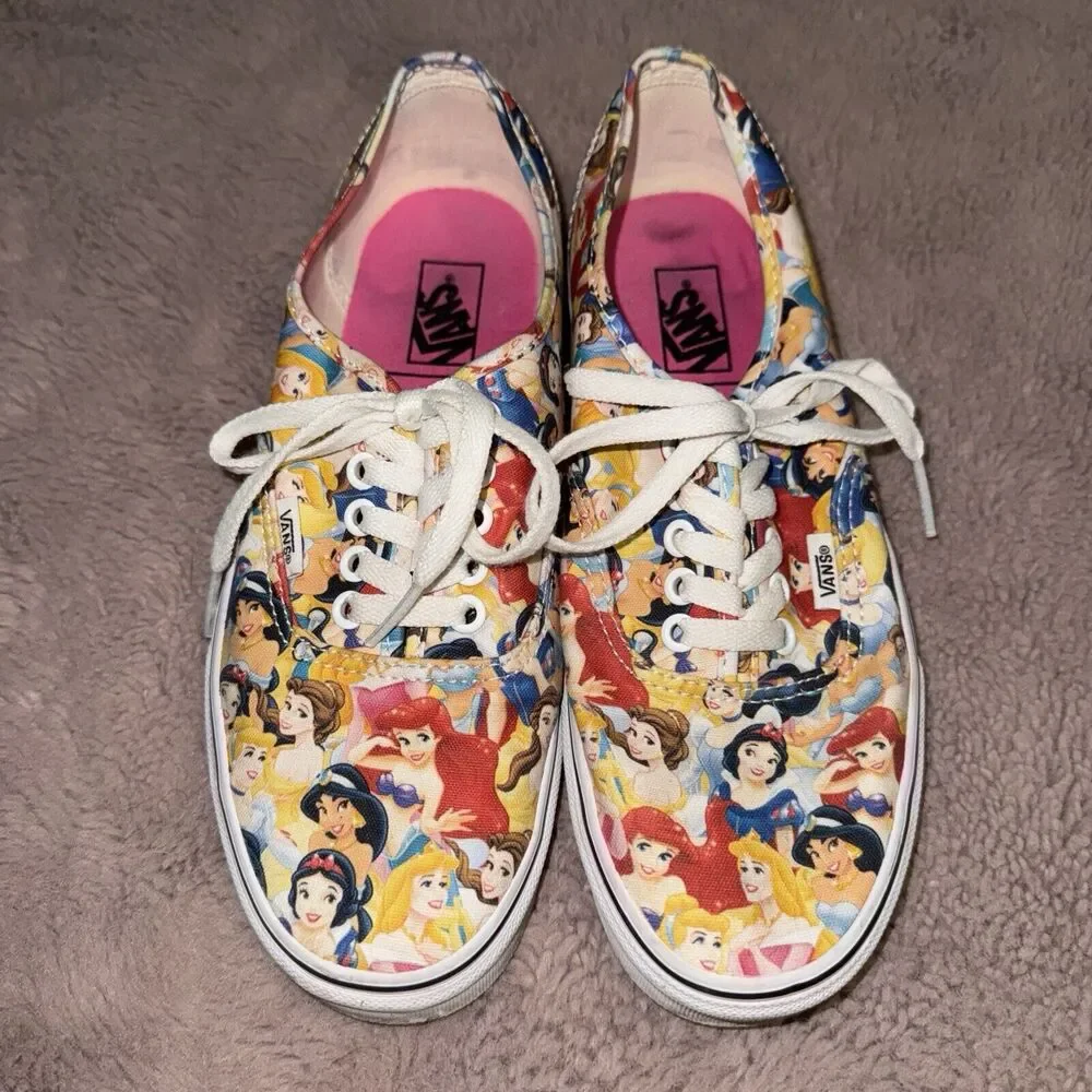 Vans Disney Princess Size 5.5 Mens Ariel Snow White Womens 7 EUC RARE